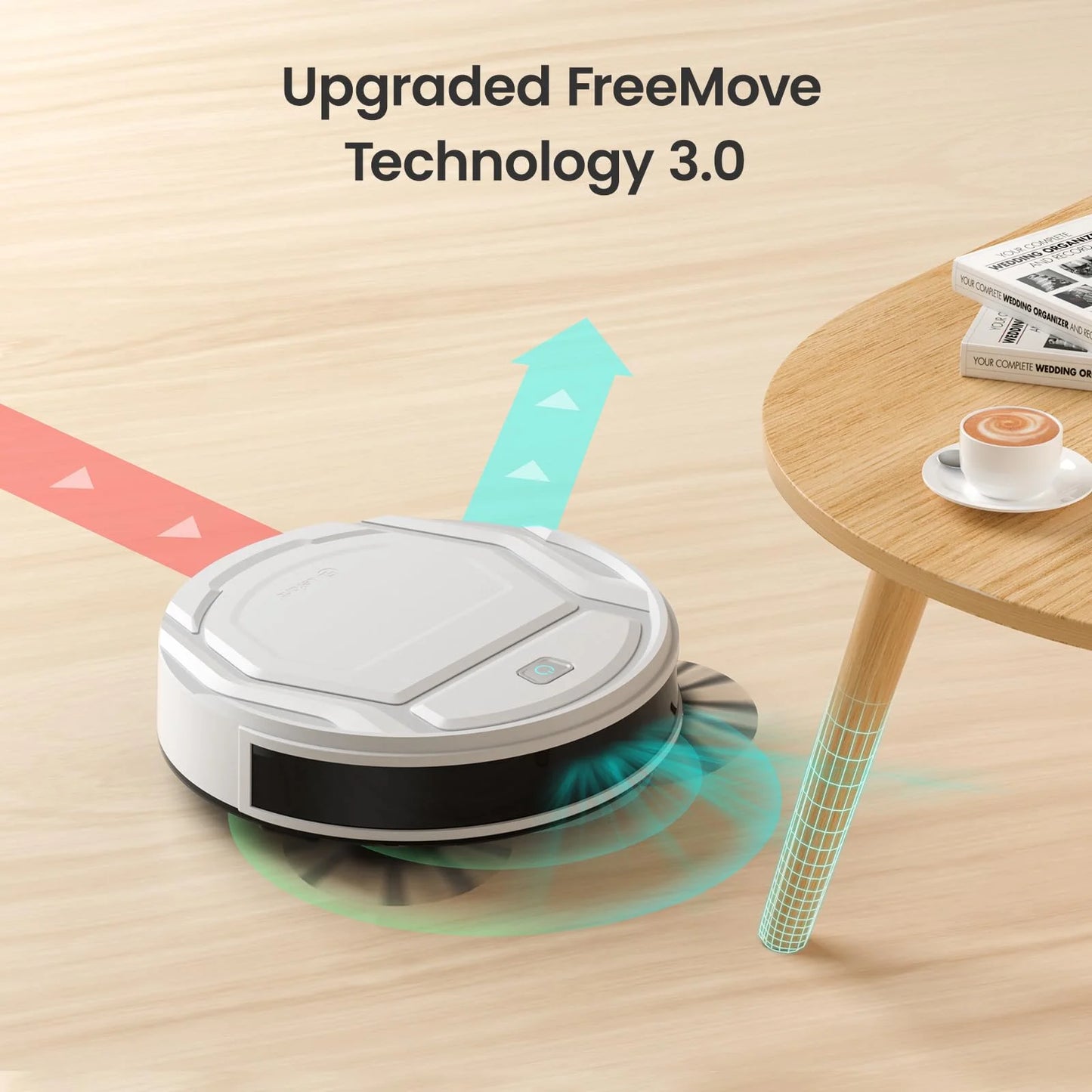 Robot Vacuum Cleaner, 2 in 1 Robot Vacuum and Mop, Wifi/Alexa/App Control, Self-Charging Robotic Vacuum with Schedule, Ideal for Pet Hair Carpets Hard Floors