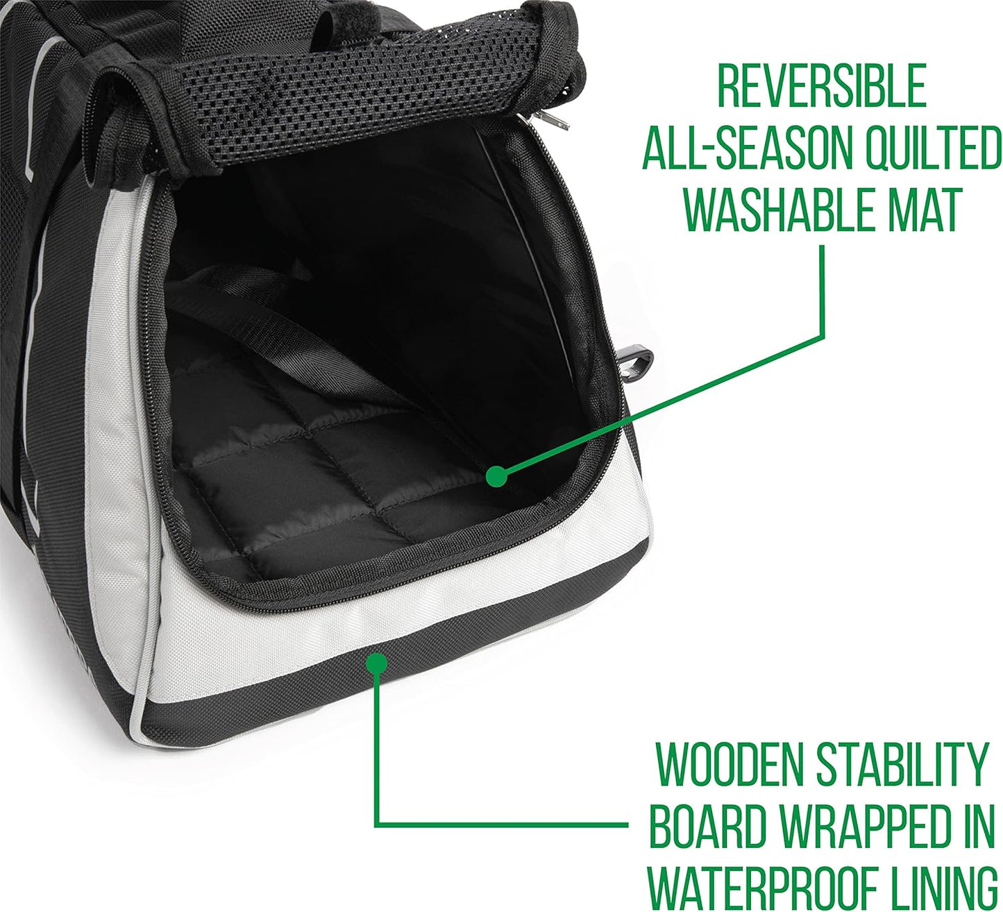 Forma Frame Crash-Tested Travel Pet Carrier, Airline Approved & Guaranteed on Board - Black, Medium