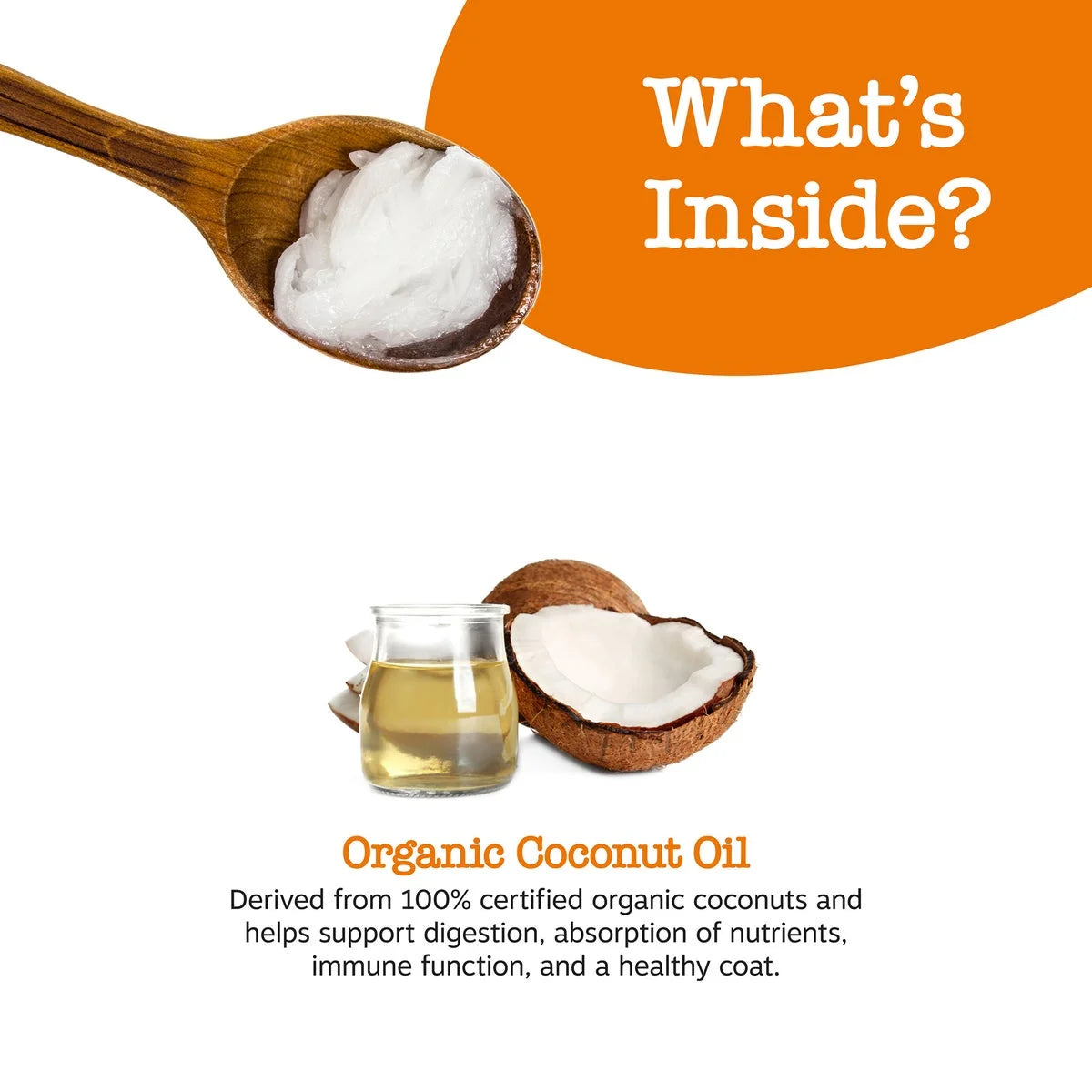 Organic Coconut Oil for Dogs & Cats, 16Oz Jar