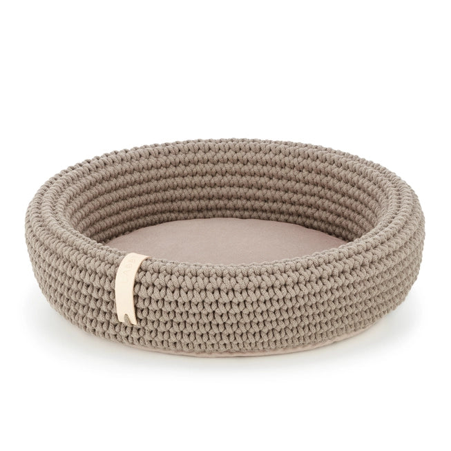Coco Handwoven Dog & Cat Bed β Ultra-Cozy Cotton Basket with Pillow Base