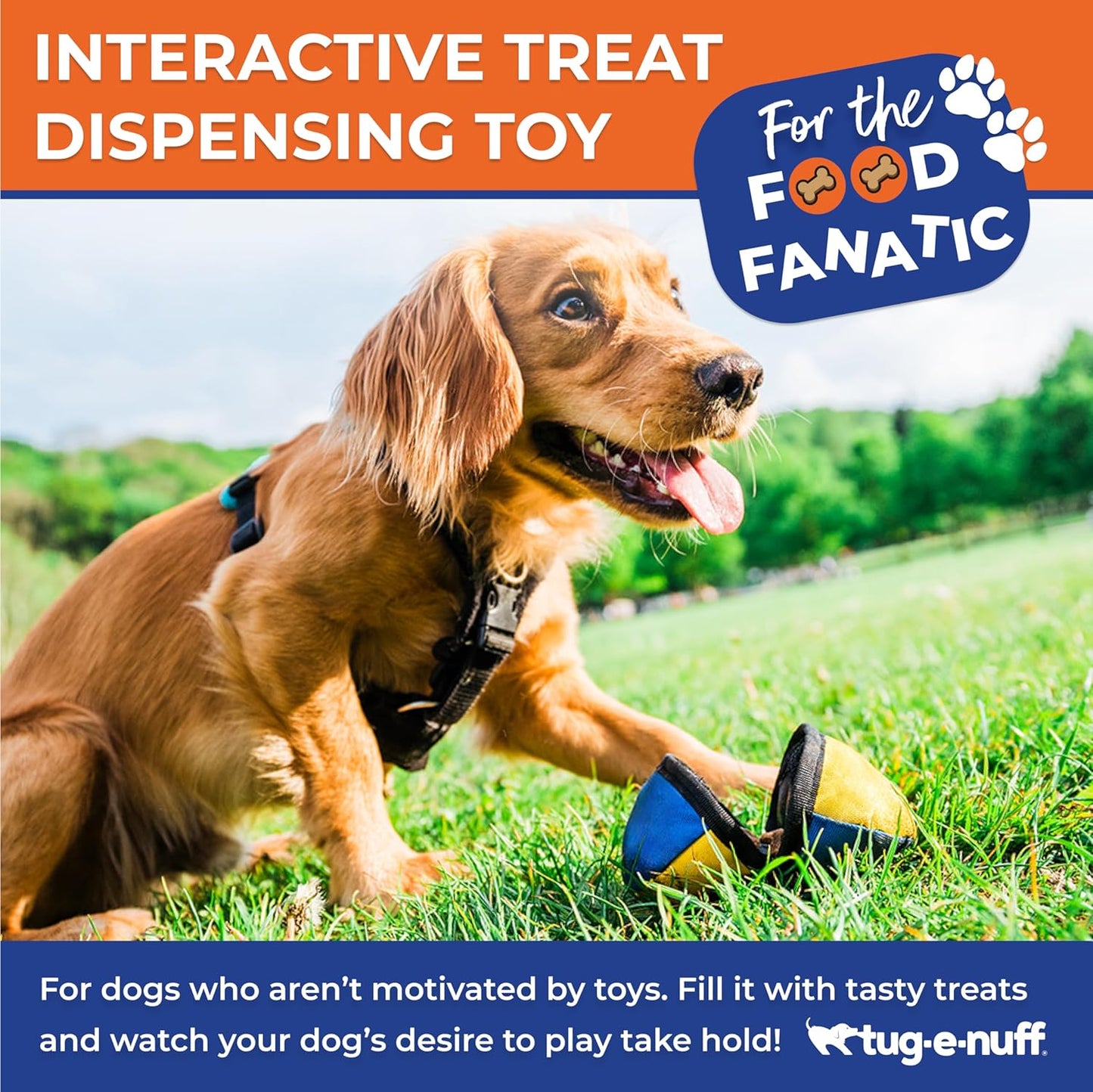 the Clam | Compact Dog Treat Dispenser Toy with Clever Opening Mechanism | Ideal for Interactive Dog Training | Pocket-Friendly and Size 4.5 Inches