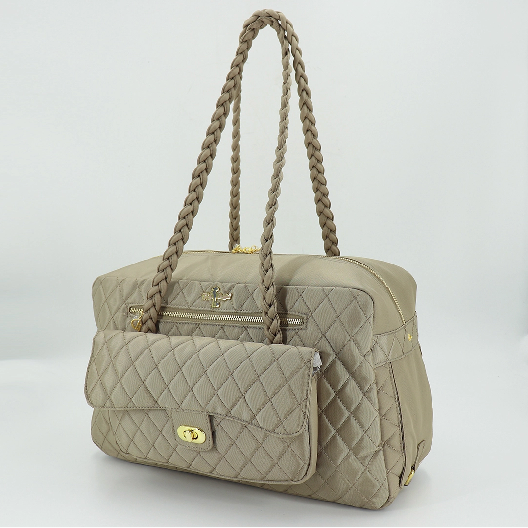 Porsha Luxe Pet Carrier โ Blush, Cream, Tan, or Black