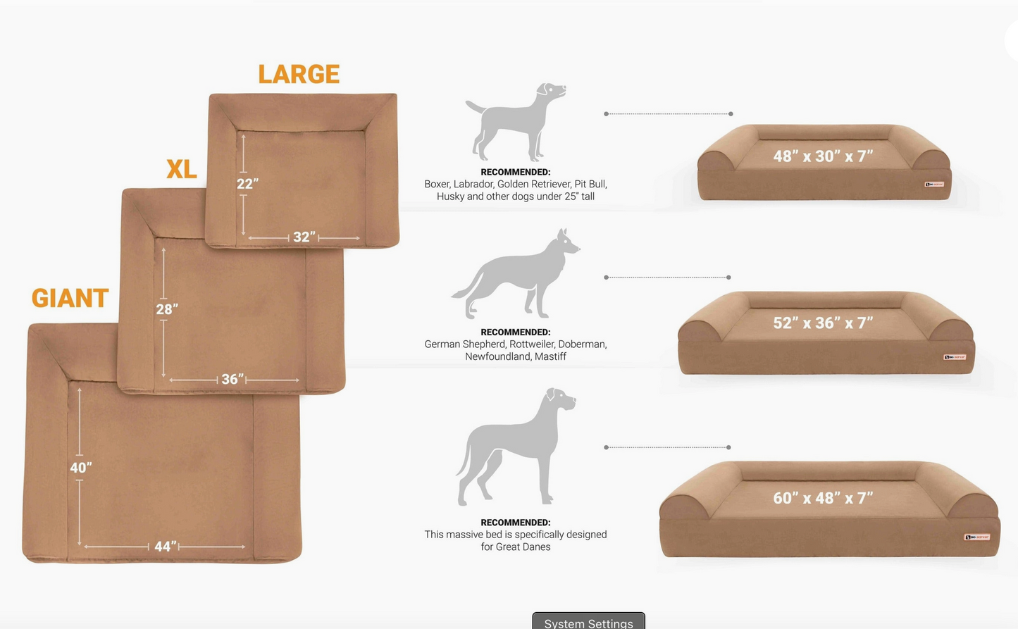 Orthopaedic Dog Bed – Headrest Edition | Therapeutic Support (EXTRA-LARGE)
