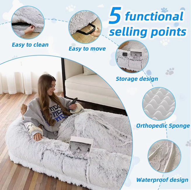 The Humanised Nest – Oversized Orthopaedic Dog Bed