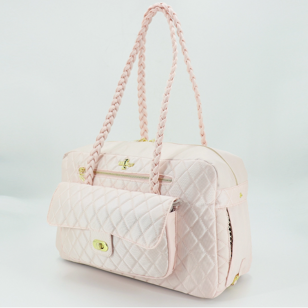Porsha Luxe Pet Carrier โ Blush, Cream, Tan, or Black