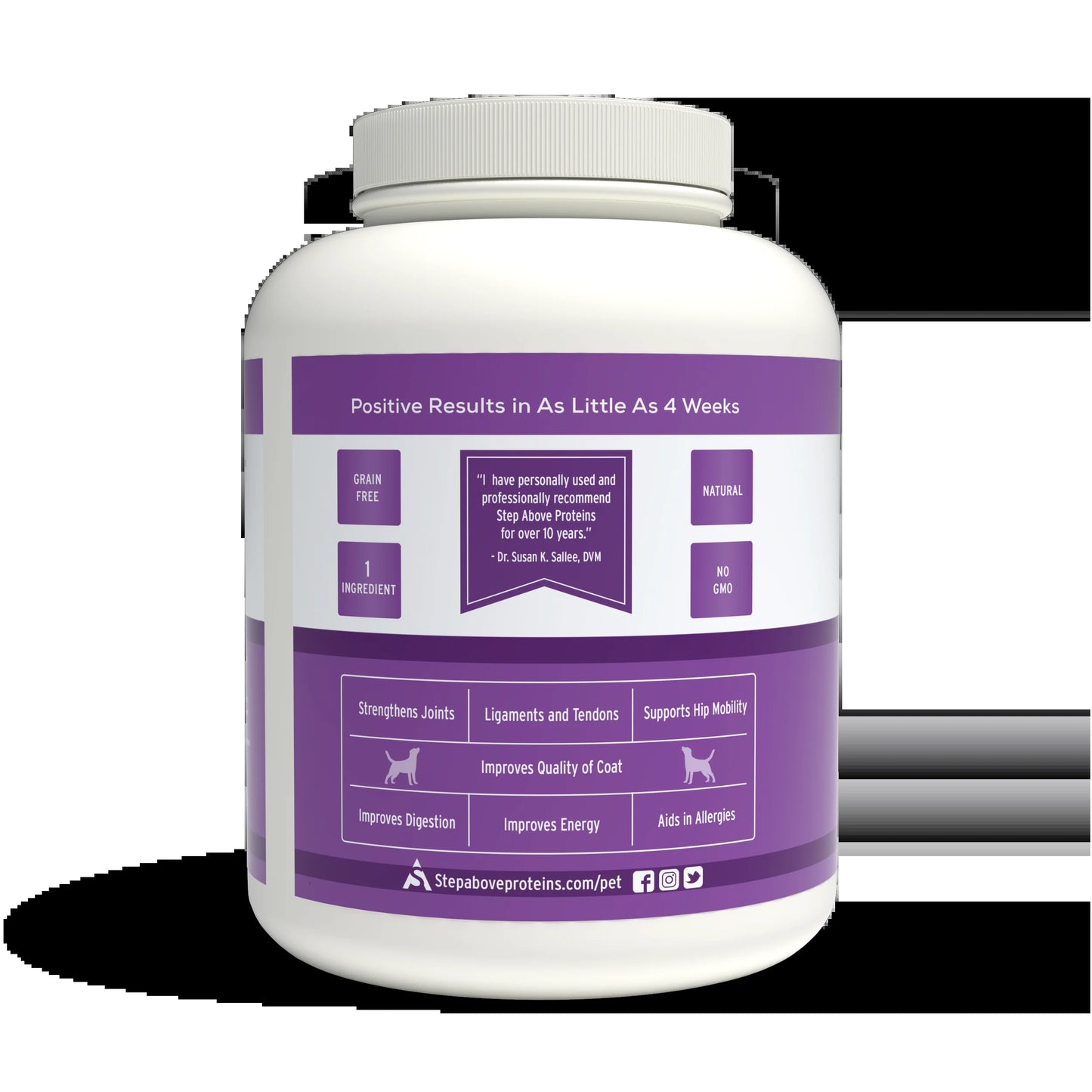 100% Collagen Protein for Dogs | Hip & Joint | Allergy Relief | Digestive Aid | Overall Health | 8 Lb