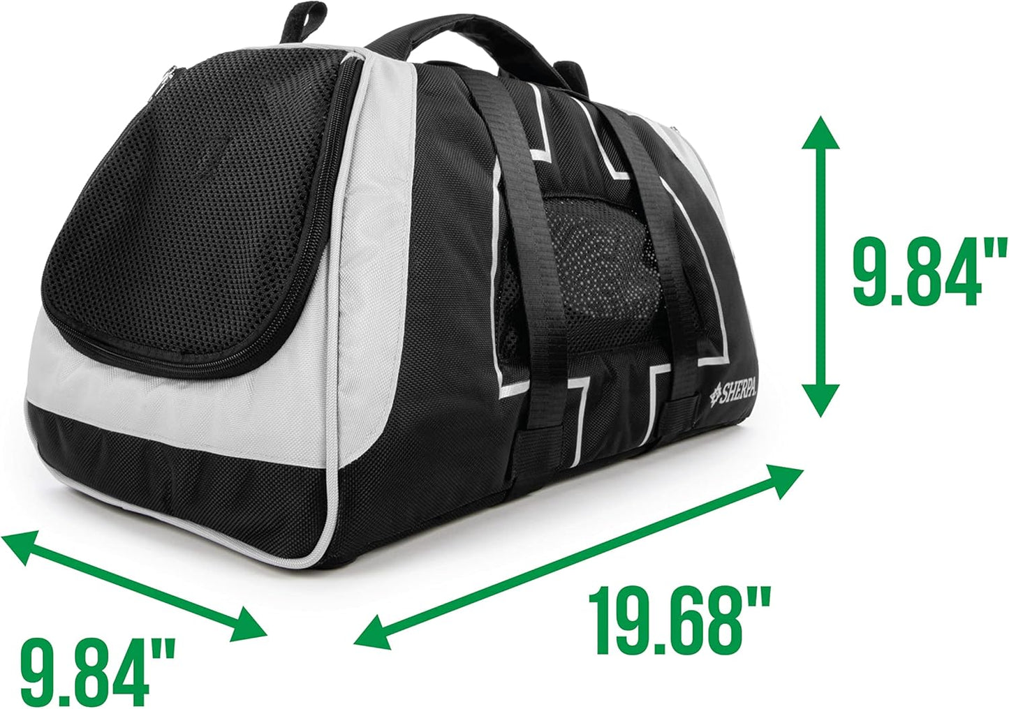 Forma Frame Crash-Tested Travel Pet Carrier, Airline Approved & Guaranteed on Board - Black, Medium