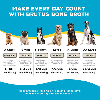for Dogs - Bone Broth Powder with Chondroitin Glucosamine & Turmeric - Human Grade Dog Sauce Food Toppers for Dry Food & Picky Eaters - 5 Stick (Beef)