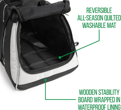 Forma Frame Crash-Tested Travel Pet Carrier, Airline Approved & Guaranteed on Board - Black, Medium
