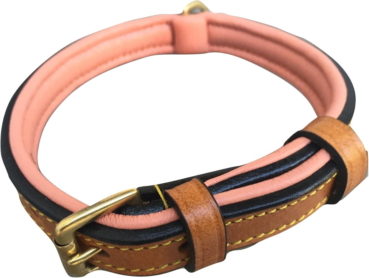 LuxeTouch™ Padded Leather Dog Collar