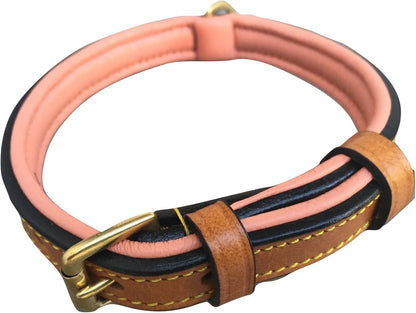 LuxeTouch™ Padded Leather Dog Collar