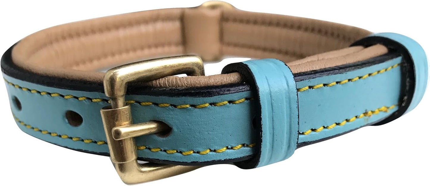LuxeTouch™ Padded Leather Dog Collar