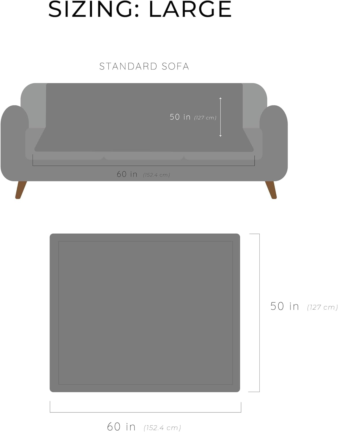 Large Throw Blanket Super Soft Comfy Warm Elegant Cozy Faux Fur for Home, Sofas, Couches, Beds, Chairs (Large 50" X 60", Marbled Gray)