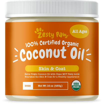 Organic Coconut Oil for Dogs & Cats, 16Oz Jar