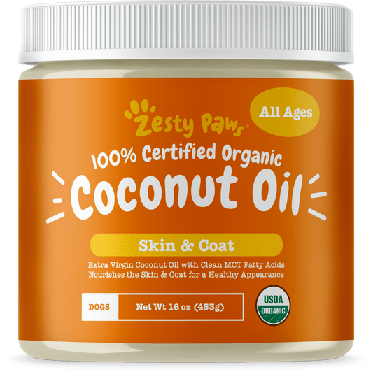 Organic Coconut Oil for Dogs & Cats, 16Oz Jar