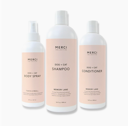 Crystal-Infused Luxury Grooming Set – Merci Collective 3-Piece Bundle