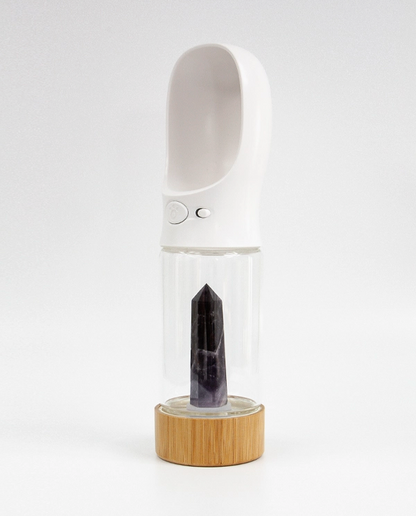 Urban Oasis Crystal-Infused Portable Pet Water Bottle - Bundle