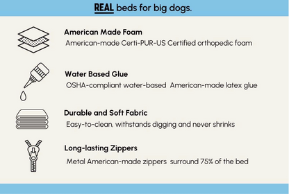 Luxe Orthopedic Dog Sofa Bed – Elevated Support in 4 Colors (EXTRA-LARGE)