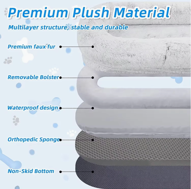 The Humanised Nest – Oversized Orthopaedic Dog Bed