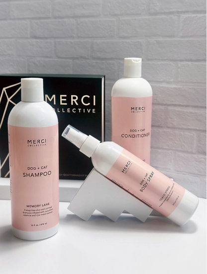 Crystal-Infused Luxury Grooming Set – Merci Collective 3-Piece Bundle