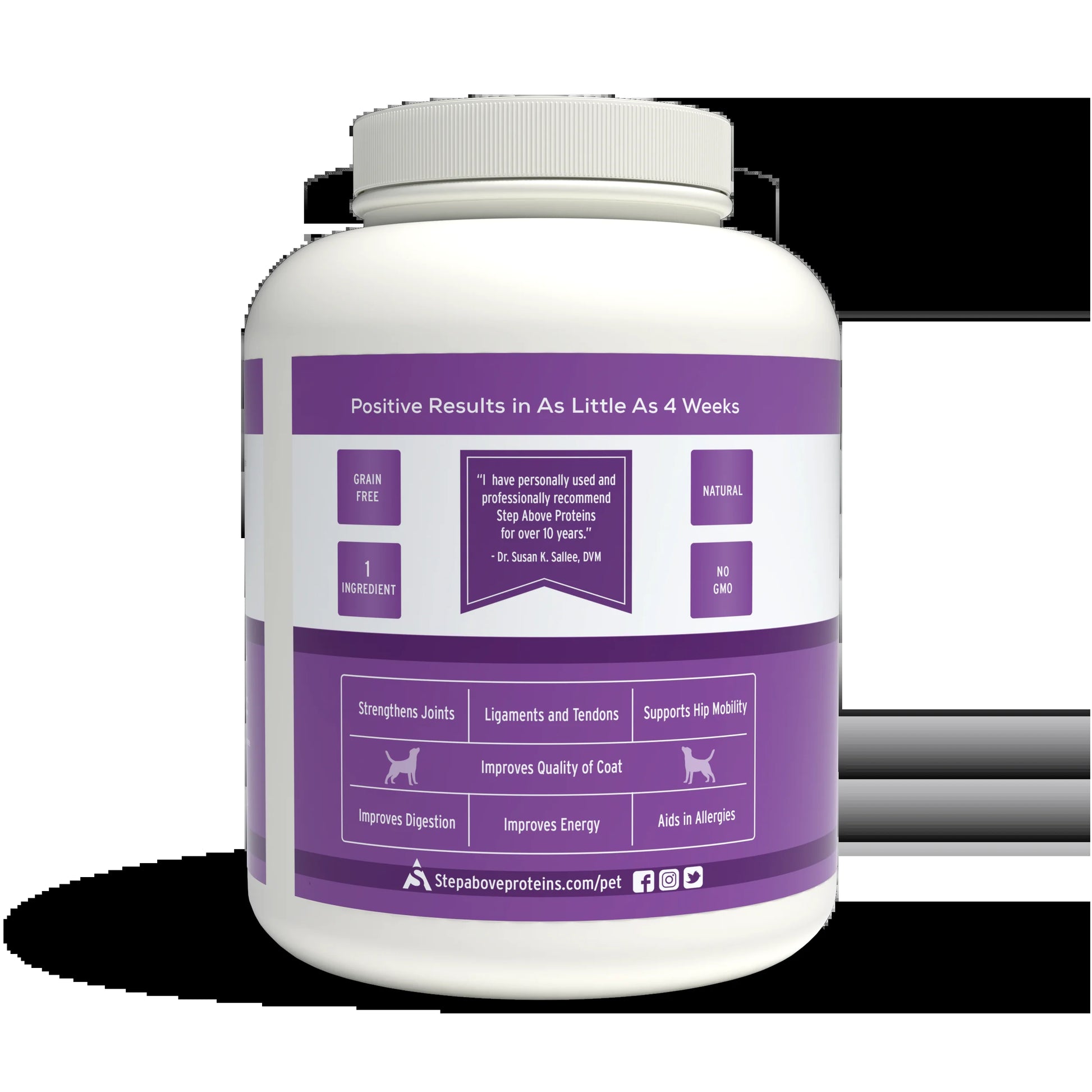 100% Collagen Protein for Dogs | Hip & Joint | Allergy Relief | Digestive Aid | Overall Health | 8 Lb