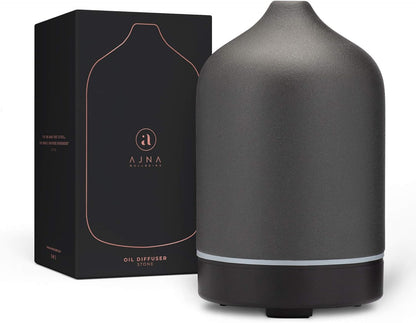 Ceramic Diffusers for Essential Oils - Elegant Stone Aromatherapy Diffuser for Home and Office - 3 in One Diffuse, Humidify and Ionize - Easy to Use - Carbon