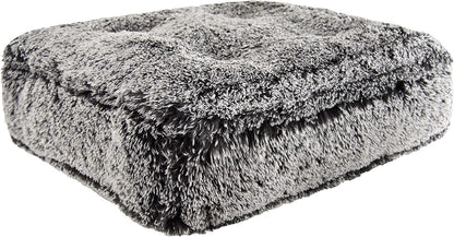 Midnight Frost Extra Plush Shag Faux Fur Luxury Sicilian Rectangle Pet/Dog Bed (Multiple Sizes)