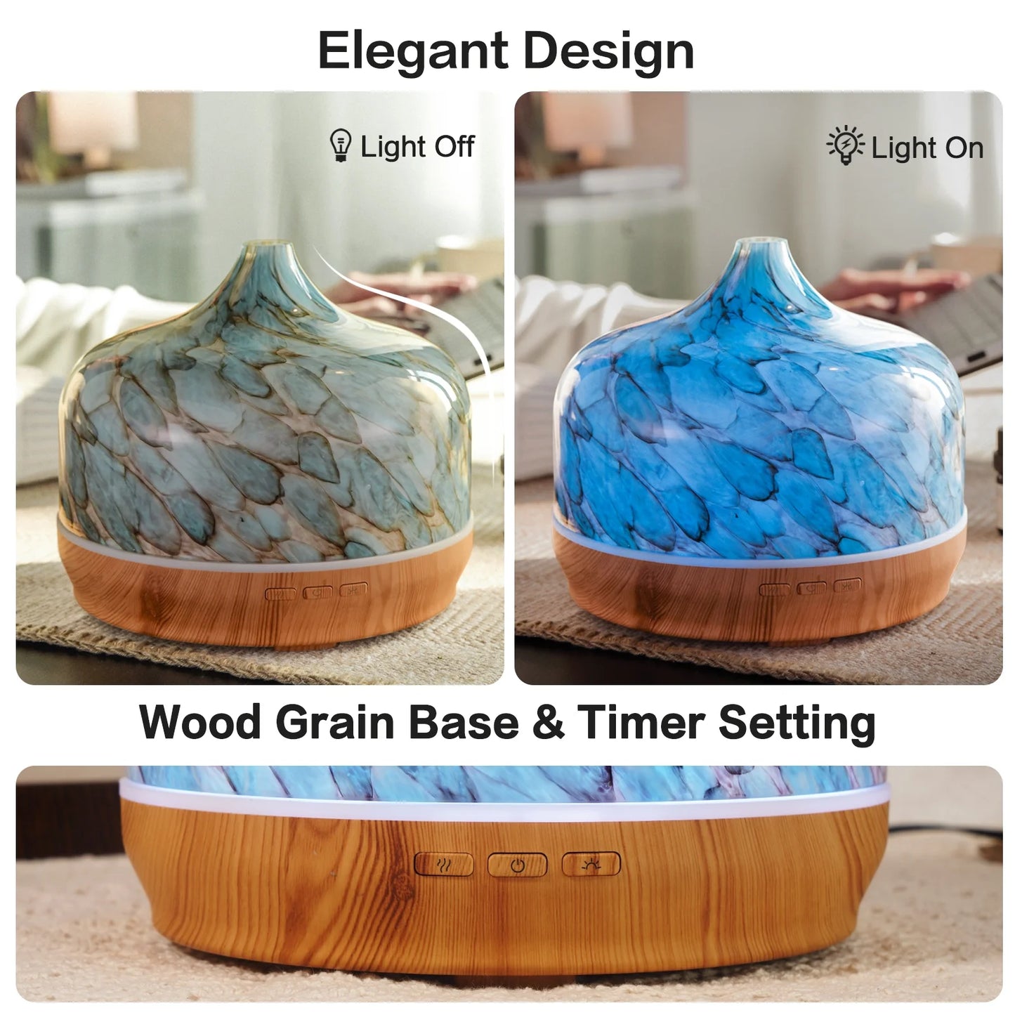 500Ml Glass Oil Diffusers Essential Oil Diffuser